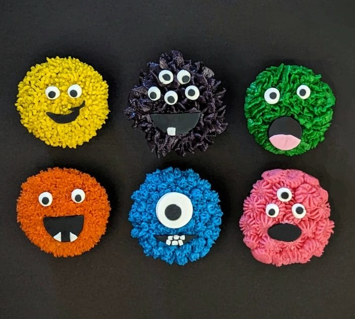 Spookily Free-From: Furry Monster Chocolate Cupcakes