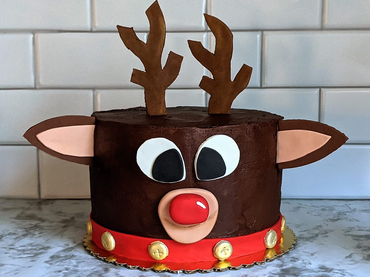 Reindeer Chocolate Cake